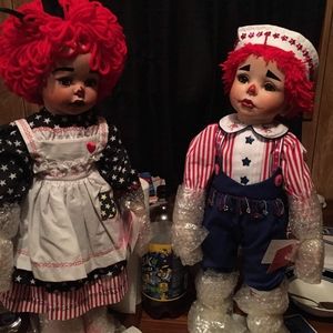 Ragtime molly and Matthew dolls